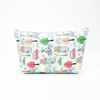 Косметичка на молнии, цвет голубой