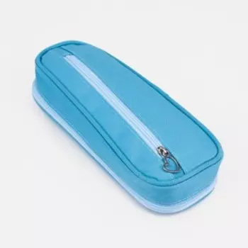 Косметичка на молнии, цвет голубой