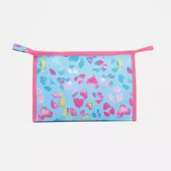Косметичка на молнии, цвет голубой