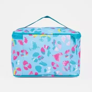 Косметичка на молнии, цвет голубой