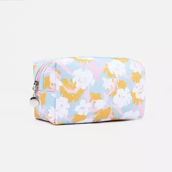 Косметичка дорожная на молнии, цвет голубой/разноцветный