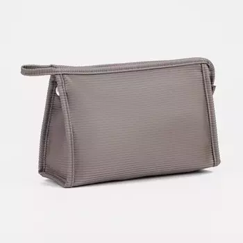 Косметичка на молнии, цвет коричневый