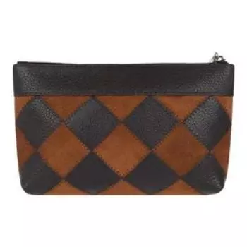 Косметичка на молнии, цвет коричневый