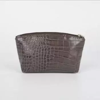 Косметичка на молнии, цвет коричневый