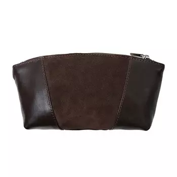 Косметичка на молнии, цвет коричневый