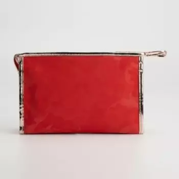 Косметичка на молнии, цвет красный