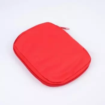Косметичка-аптечка дорожная на молнии, красная