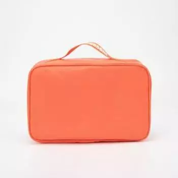 Косметичка на молнии, цвет красный