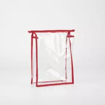 Косметичка на молнии, цвет красный