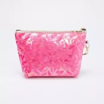 Косметичка на молнии, цвет малиновый