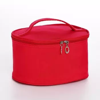 Косметичка на молнии, цвет малиновый