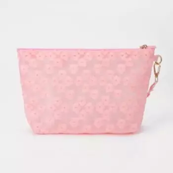 Косметичка на молнии, цвет матовый розовый