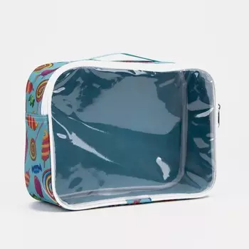 Косметичка на молнии, цвет мятный