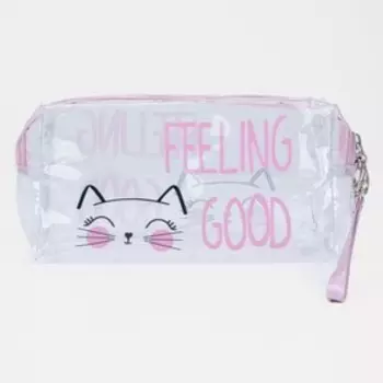 Косметичка на молнии, цвет прозрачный