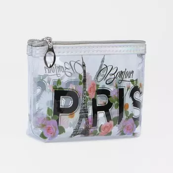 Косметичка на молнии, цвет прозрачный