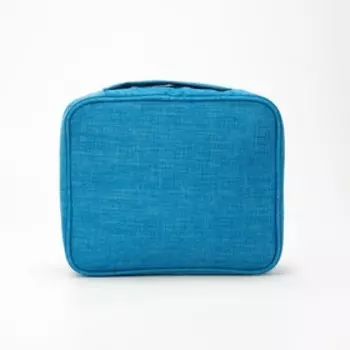 Косметичка на молнии, цвет ярко синий