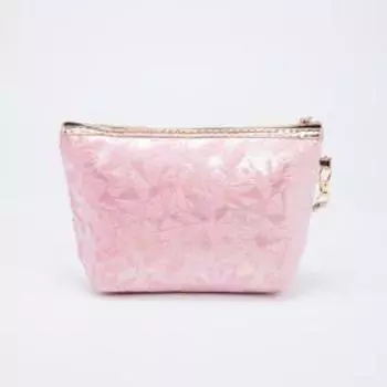 Косметичка на молнии, цвет розовый