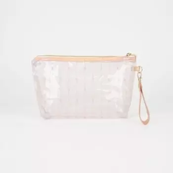 Косметичка на молнии, цвет розовый