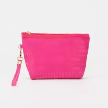 Косметичка на молнии, цвет розовый