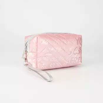 Косметичка на молнии, цвет розовый
