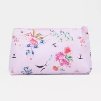 Косметичка на молнии, цвет розовый