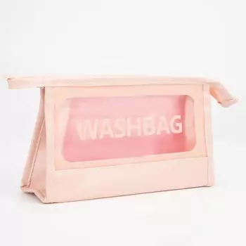 Косметичка на молнии, цвет розовый