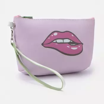 Косметичка на молнии, цвет розовый