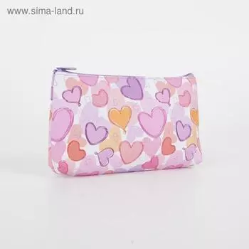 Косметичка на молнии, цвет розовый