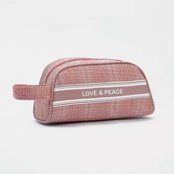 Косметичка на молнии, цвет розовый