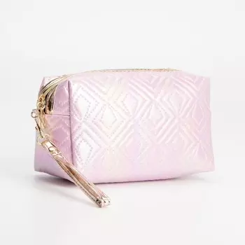Косметичка на молнии, цвет розовый