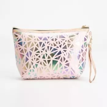 Косметичка на молнии, цвет розовый