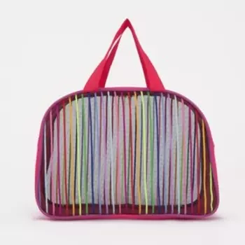 Косметичка на молнии, цвет розовый