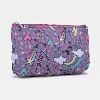 Косметичка на молнии, цвет розовый