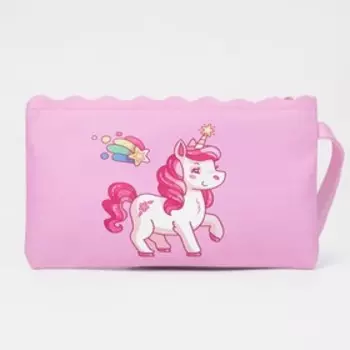 Косметичка на молнии, цвет розовый