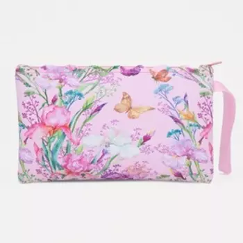 Косметичка на молнии, цвет розовый