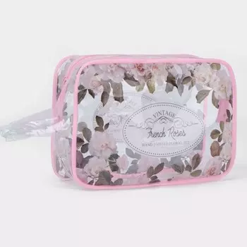 Косметичка на молнии, цвет розовый