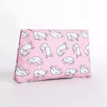 Косметичка на молнии, цвет розовый