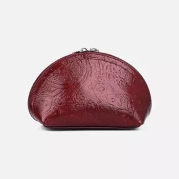 Косметичка на молнии, цвет бордовый