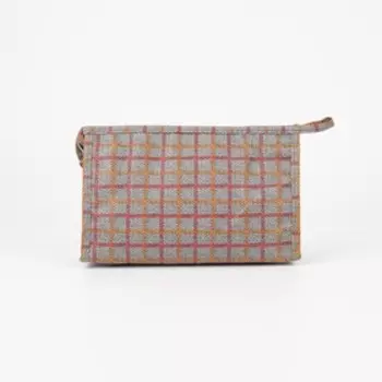 Косметичка на молнии, цвет серый