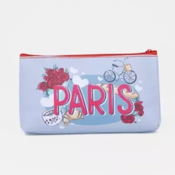 Косметичка на молнии, цвет серый