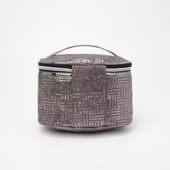 Косметичка на молнии, цвет серый