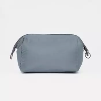 Косметичка дорожная на молнии, цвет серый
