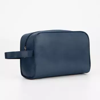 Косметичка на молнии, цвет синий