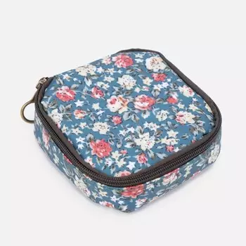 Косметичка на молнии, цвет синий