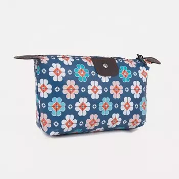 Косметичка на молнии, цвет синий
