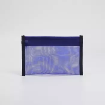 Косметичка на молнии, цвет синий
