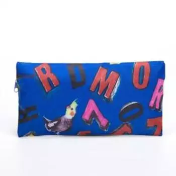 Косметичка на молнии, цвет синий