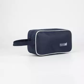 Косметичка на молнии, цвет синий