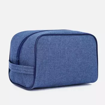Косметичка на молнии, цвет синий