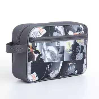 Косметичка на молнии, цвет синий